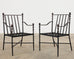 Set of Eight Michael Taylor Montecito Garden Dining Armchairs