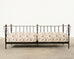 Michael Taylor Style Montecito Aluminum Garden Sofa Settee