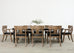 Set of Eight Michael Taylor Style Klismos Dining Armchairs