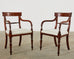Set of Twelve English Regency Style Mahogany Dining Chairs