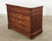 French Louis Philippe Marble Top Commode with Secretary