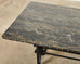 Italian Wrought Iron and Black Marble Dining Table