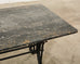 Italian Wrought Iron and Black Marble Dining Table