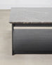 Camerich Element Marble and Steel Coffee Cocktail Table 4 Ft