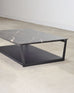 Camerich Element Marble and Steel Coffee Cocktail Table 4 Ft