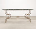 French Belle Époque Steel Marble Bronze Pâtisserie Table Console