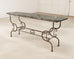 French Belle Époque Steel Marble Bronze Pâtisserie Table Console