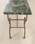 French Belle Époque Steel Marble Bronze Pâtisserie Table Console