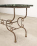 French Belle Époque Steel Marble Bronze Pâtisserie Table Console