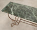 French Belle Époque Steel Marble Bronze Pâtisserie Table Console