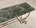 French Belle Époque Steel Marble Bronze Pâtisserie Table Console