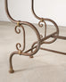 French Belle Époque Steel Marble Bronze Pâtisserie Table Console