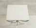 Pair of Neoclassical Style Steel Granite Top Bistro Tables