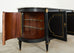 Grand Louis XVI Style Marble Top Ebonized Sideboard Buffet