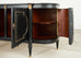 Grand Louis XVI Style Marble Top Ebonized Sideboard Buffet