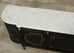 Grand Louis XVI Style Marble Top Ebonized Sideboard Buffet