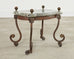 Country English Iron Marble Bronze Drink Table Trivet