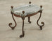 Country English Iron Marble Bronze Drink Table Trivet