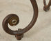 Country English Iron Marble Bronze Drink Table Trivet