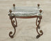Country English Iron Marble Bronze Drink Table Trivet