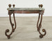 Country English Iron Marble Bronze Drink Table Trivet
