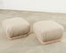 Pair of Karl Springer Style Souffle Ottomans by Marge Carson
