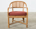 McGuire Organic Modern Rattan and Cane Back Armchair