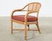 McGuire Organic Modern Rattan and Cane Back Armchair