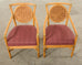 Set of Six McGuire Rattan Organic Modern Salon Dining Armchairs