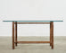 McGuire Organic Modern Bamboo Glass Console Sofa Table