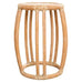 McGuire Organic Modern Cerused Rattan Drum Drink Table