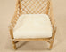 Set of Six McGuire Rattan Organic Modern Club Lounge Chairs