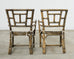 Pair of McGuire Organic Modern Rattan Library Armchairs