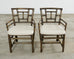 Pair of McGuire Organic Modern Rattan Library Armchairs