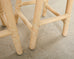 Set of Four McGuire Organic Modern Lacquered Rattan Bar Stools
