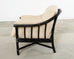 McGuire Organic Modern Lacquered Rattan Lounge Chair