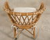 McGuire Organic Modern Rattan Barrel-Back Dining Chair