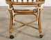McGuire Organic Modern Rattan Barrel-Back Dining Chair