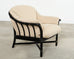 McGuire Organic Modern Lacquered Rattan Lounge Chair