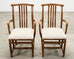 Set of Eight McGuire Organic Modern Rattan Dining Chairs