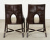 Set of Ten Barbara Barry for McGuire Caned Dining Armchairs