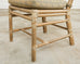 Set of Six McGuire Organic Modern Rattan Dining Chairs