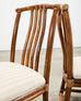 Set of Eight McGuire Organic Modern Rattan Dining Chairs