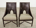 Set of Ten Barbara Barry for McGuire Caned Dining Armchairs