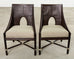 Set of Ten Barbara Barry for McGuire Caned Dining Armchairs