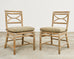 Set of Six McGuire Organic Modern Rattan Dining Chairs