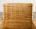 Pair of McGuire Wicker Rattan Lounge Chairs and Ottoman