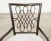 Set of Four Barbara Barry Rattan Script Dining Chairs