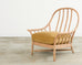 Pair of McGuire Organic Modern Cerused Rattan Lounge Chairs