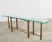 McGuire Organic Modern Bamboo Glass Console Table 8 Ft.